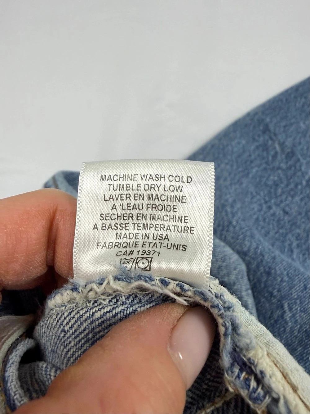 RE/DONE x Levi’s 501 High Rise Straight Leg Jeans Blue - Picture 8 of 8